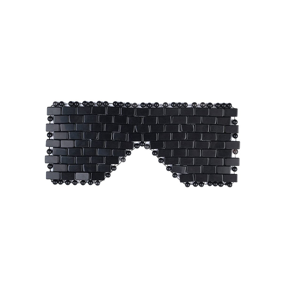 Dark Obsidian Jade Eye Mask Dual Temperature Therapy For Puffiness Relief And Circles