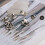 Pacifier Shape Rivets Leather Craft Accessories Solid Brass Rotating D Ring Screwback Concho Fastener Set for Bags Belts DIY (20 Set) 4