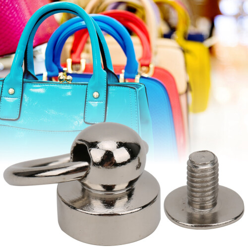 Pacifier Shape Rivets Leather Craft Accessories Solid Brass Rotating D Ring Screwback Concho Fastener Set for Bags Belts DIY (20 Set) 2
