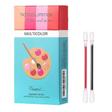 20 Pcs Long Lasting Lip Tint Cotton Swabs with Waterproof NonTransfer Formula in Compact Case