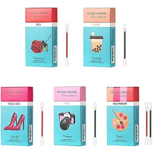 Cigarette Lipstick Cotton Swab, Waterproof Long Lasting Matte Lip Gloss Applicator, 20 Pcs Box
