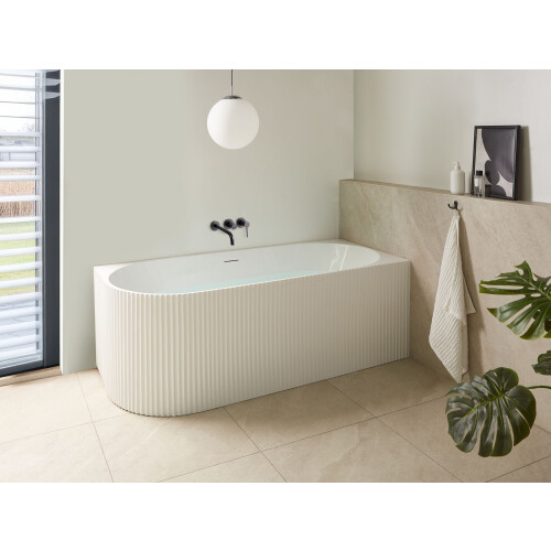 Beliani Corner Bath GOCTA Left Hand 1700 x 770 mm White 1