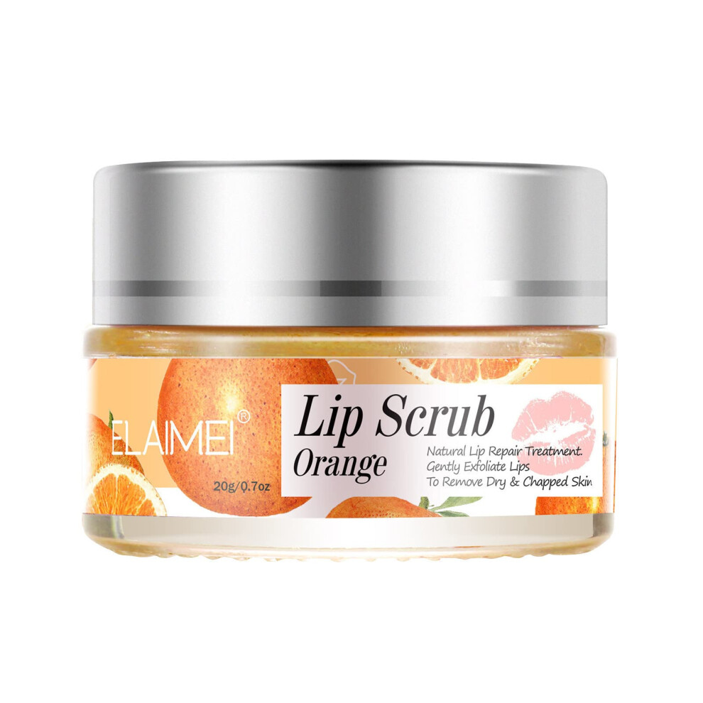 Lip Scrub 20g Gentle Exfoliation and Hydrating Lip Mask with Brush Overnight Care for Dry Lips