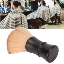 Men Beard Brush Soft Nylon Hair, Wooden Handle, Grooming and Cleansing
