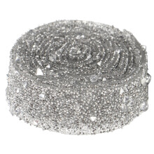 Rhinestone-bånd for DIY-dekor, selvklebende glittereffekt krystallskinnende striper med sterk festeevne og slitesterk konstruksjon