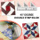 Μοτίβο κοπής DIY CraftΤριγωνικός χάρακας 60 μοιρών Ακρυλικά πρότυπα χάρακα με 7