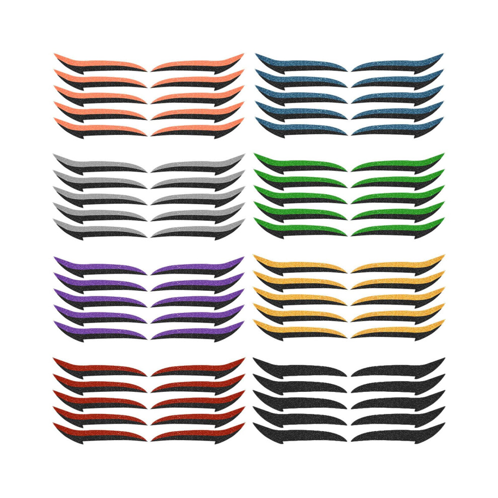 Reusable Glitter Eyeliner Stickers Waterproof Eye Makeup Stickers for Instant Decoration, 40 Pairs