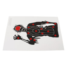 10 Stück Zombie-Schädel-Papierziele 45x32cm für Bogenschießen & Schießtraining