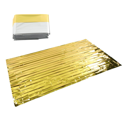Θερμική κουβέρτα Mylar έκτακτης ανάγκης, ανθεκτική στην υγρασία, κιτ πρώτων 1