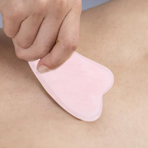 Εργαλείο προσώπου Rose Quartz Gua Sha Βελτιώνει την κυκλοφορία του αίματος Μειώνει το 1