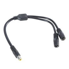 Solar Panel Charging Cable Y Splitter DC7.9x0.9mm to 7.9x5.5mm 1 Male 2 Female Connectors