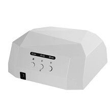 36W UV LED Nail Lamp for Gel Nails with Diamond Shape, Comfortable Curve, White AU Plug