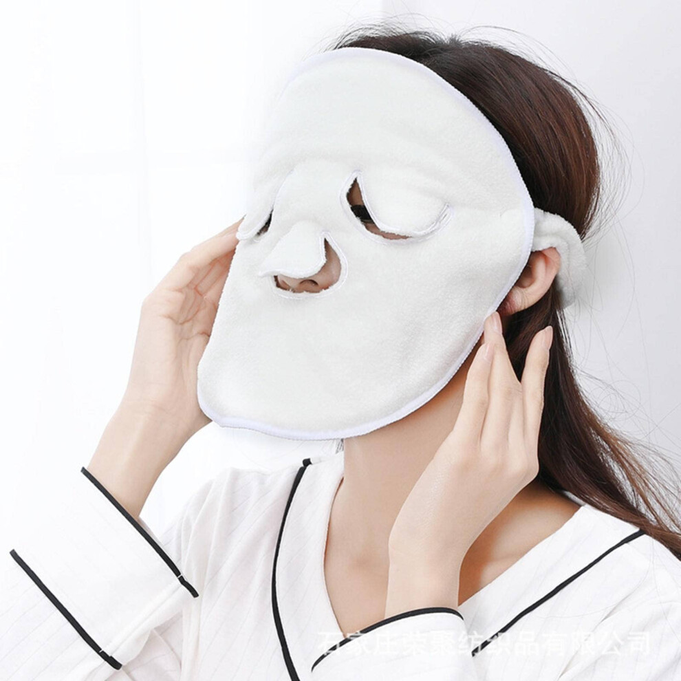 Coral Velvet Face Towel Soft Plush Texture Fast Water Absorption Warm Compress For Skincare