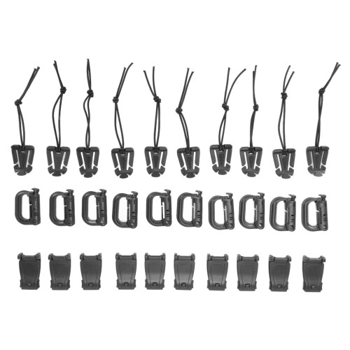 Outdoor Tactical D Ring Snap Hook Plastic Replacement For Metal Carabiner Easy Install Hook With Quick Release Button Compatible With Molle Webbing 2
