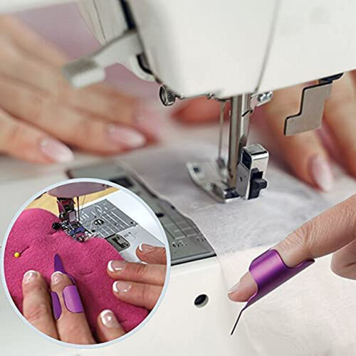 Effortless Cross Stitch Tools for Precision Work, Thumb Protector with Sewing Tools Functionality, Adjustable Sewing Finger for Quilting and 2