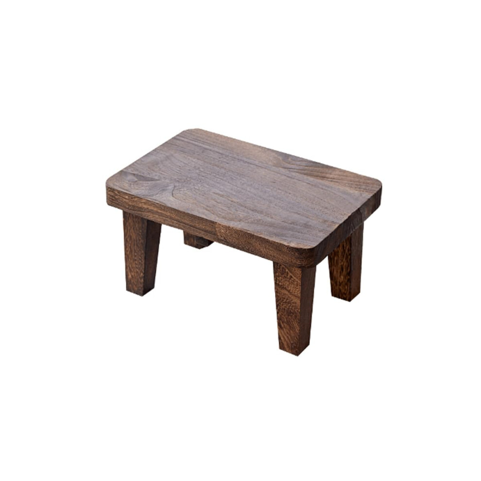 Wood Step Stool With Nonslip Rubber Feet, 300 Lbs Capacity, For Kitchen, Bedroom And Living Room 9365369680357