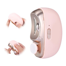 3in1 Electric Nail Clippers with DualSpeed Motor, Baby Nail Trimmer USBC Rechargeable Pink