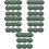50Pcs Practical Green Non-Woven Fabric Tree Root Barrier Mulch Rings 9