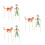 3Pcs DIY Shadow Puppet Character Kit Portable Hand Puppet Set for Kids 4