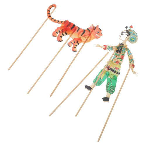 3Pcs DIY Shadow Puppet Character Kit Portable Hand Puppet Set for Kids