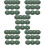 50Pcs Practical Green Non-Woven Fabric Tree Root Barrier Mulch Rings 10