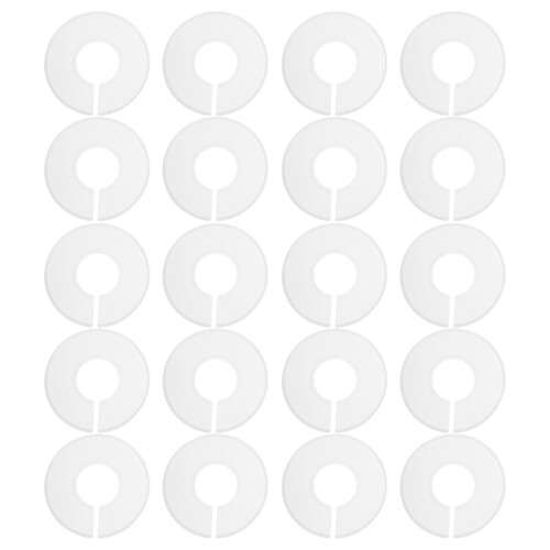 60Pcs Durable White Plastic Clothes Hanger Separators for Kids Closet