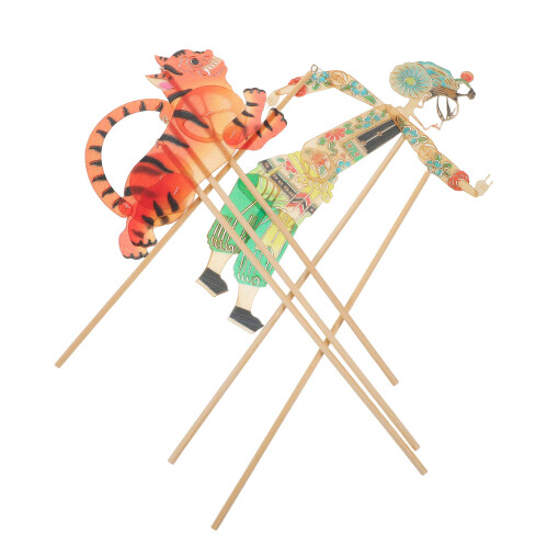 3Pcs DIY Shadow Puppet Character Kit Portable Hand Puppet Set for Kids 1