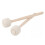 4Pcs Beginner Wooden Drumsticks Felt Head for Marching Band Drums 2