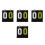 4Pcs Portable Plastic Flip Scoreboard Manual Score Display 4