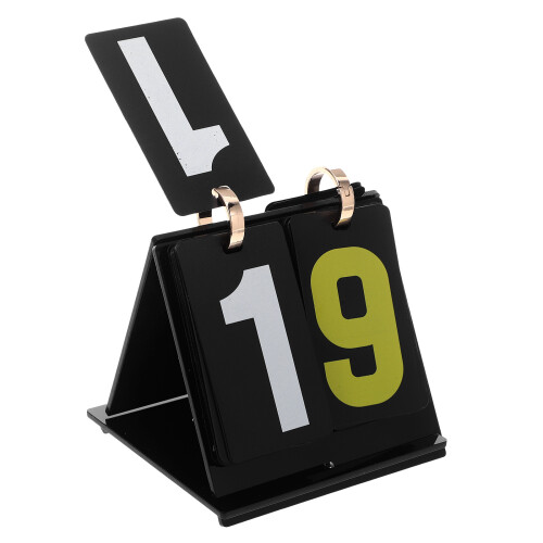 4Pcs Portable Plastic Flip Scoreboard Manual Score Display 1