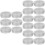 18Pcs Silver Reusable Metal Storage Tins with Lids Round Design 8