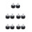 10Pcs Black Rubber Toe Stops with Adjustable Brake for Roller Skates 10