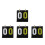 4Pcs Portable Plastic Flip Scoreboard Manual Score Display 5