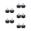 10Pcs Black Rubber Toe Stops with Adjustable Brake for Roller Skates 8