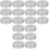 18Pcs Silver Reusable Metal Storage Tins with Lids Round Design 5