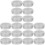 18Pcs Silver Reusable Metal Storage Tins with Lids Round Design 4