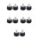 10Pcs Black Rubber Toe Stops with Adjustable Brake for Roller Skates 6