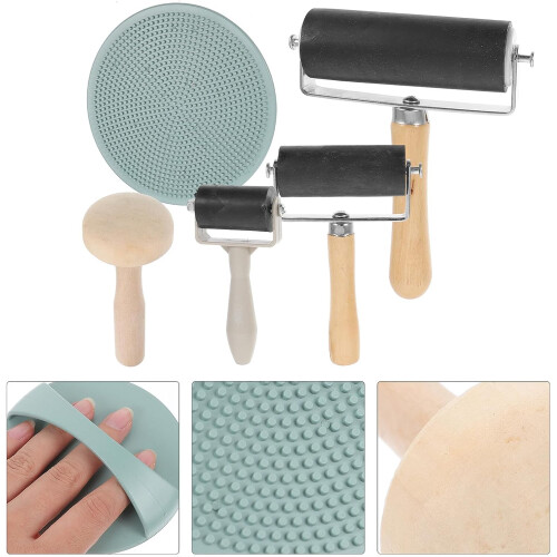 Printmaking Roller with Ergonomic Handle for Smooth Ink Application in Art and Craft Projects 2