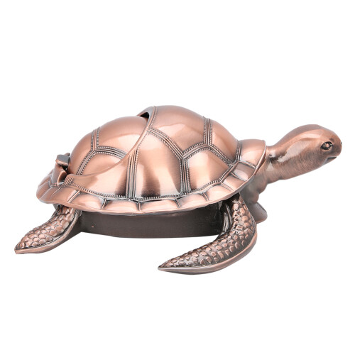 Τασάκι Turtle σε αντίκα στυλ Μεταλλικό αντιανεμικό καπάκι ελέγχου οσμών ημικλειστό 1