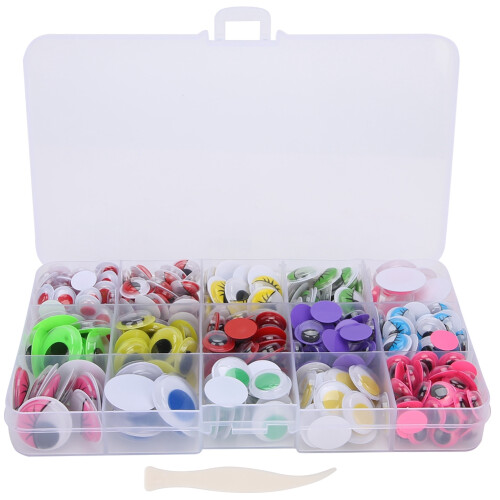 Υψηλής ποιότητας υλικό Googly Eyes για χειροτεχνίες DIY, αυτοκόλλητα 3D Googly Eyes, ευελιξία, 1