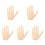 5Pcs Flexible Silicone Nail Practice Hands for Acrylic Nail Training 4