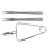 4Sets Stainless Steel Snail Tong Fork Set Silver for Dining 1