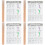 4Pcs Clarinet Practice Chart Durable Material Music Chord Guide 5