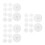 30Pcs White Plastic Weights for Pickled Vegetable Fermentation 9