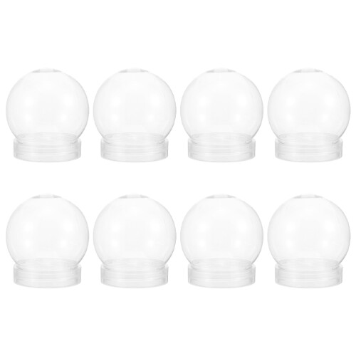24Pcs Smooth Surface Pet DIY Snow Globes for Easy DIY Crafts