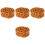 4Pcs Reusable Painting Sponge Tool Comfortable Orange Sponge for Art 5