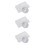 3Pcs White Thin Net Window Screen with Sticky Tape for 8