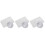 3Pcs White Thin Net Window Screen with Sticky Tape for 4
