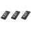 3Pcs Black Acrylic Exit Signs for Office Safety Ada Braille Compliance 9