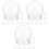 24Pcs Smooth Surface Pet DIY Snow Globes for Easy DIY Crafts 5
